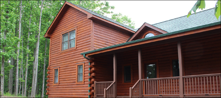 Log Home Staining in Prince George County, Virginia