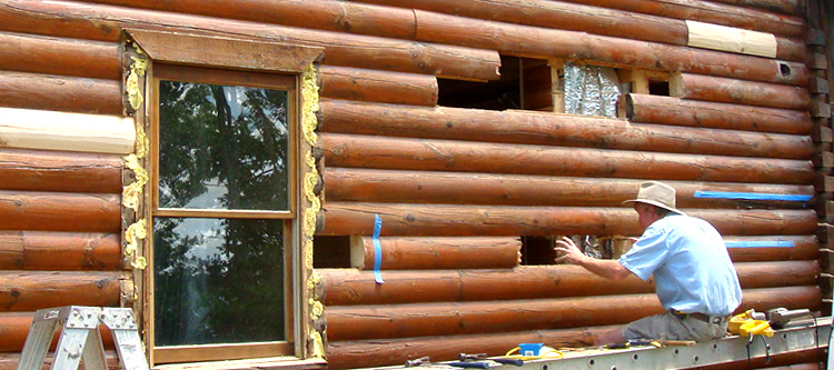 Log Home Repair Prince George County, Virginia